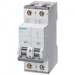 Siemens Circuit breaker 400V 6KA, 2P, C, 4A (5SY6204-7)